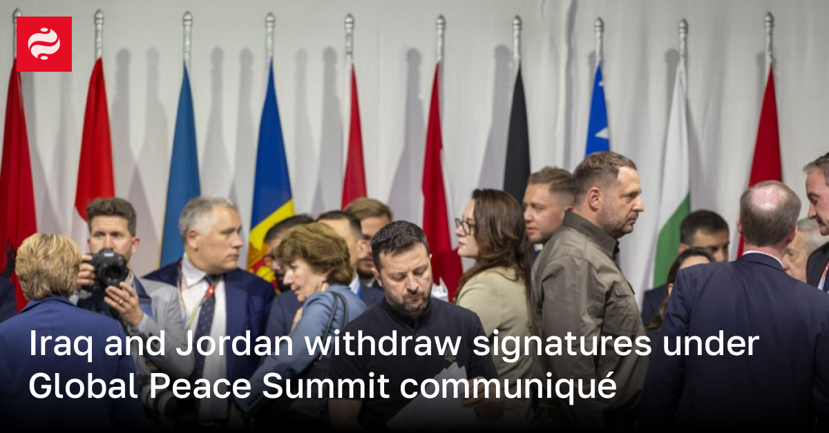 Global Peace Summit Communiqué – Signatures Withdrawn By Iraq And ...